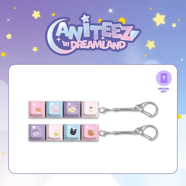 [Pre-Order] ATEEZ ANITEEZ In Dreamland Official Merchandise - Key-Cap Keyring