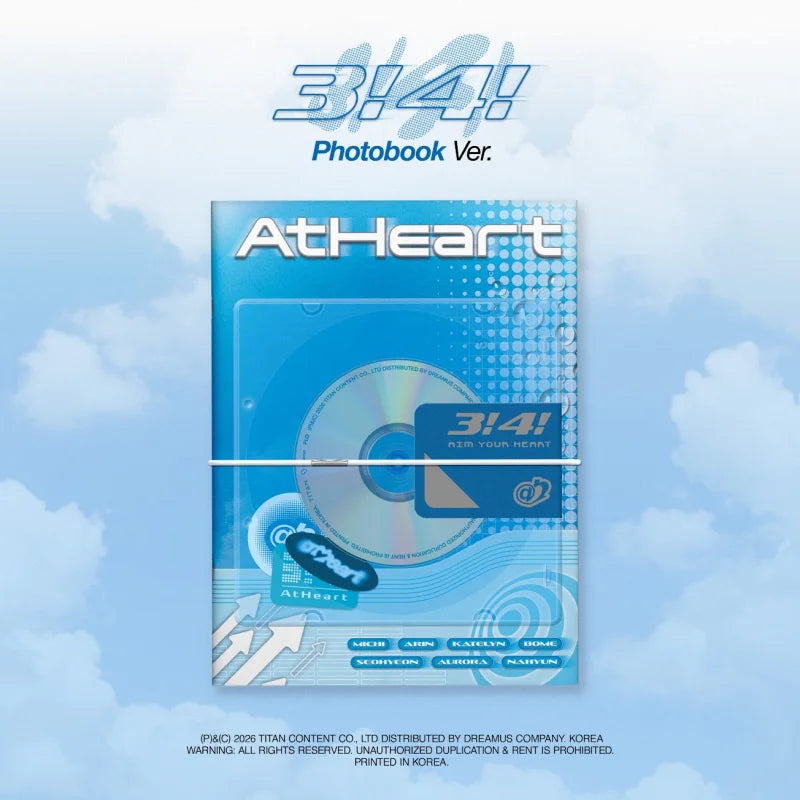 [Pre-Order] AtHeart Single Album - 3!4! (Photobook Ver.)