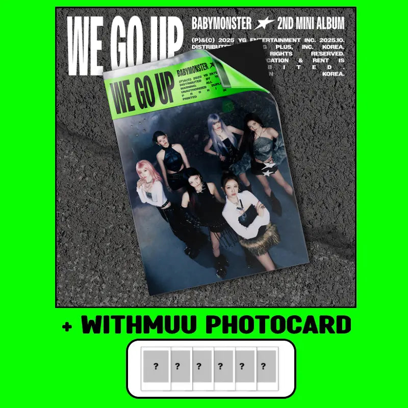 [Pre-Order] BABYMONSTER 2nd Mini Album - WE GO UP (We Ver.) + WITHMUU Photocard
