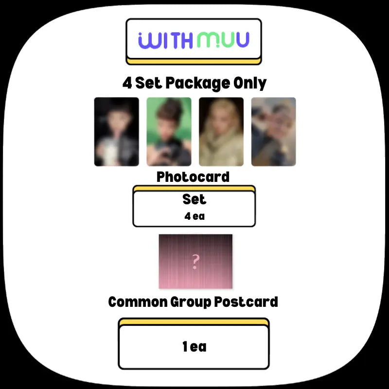 [Pre-Order] BLACKPINK 3rd Mini Album - DEADLINE (Silver Ver.) + WITHMUU Photocard