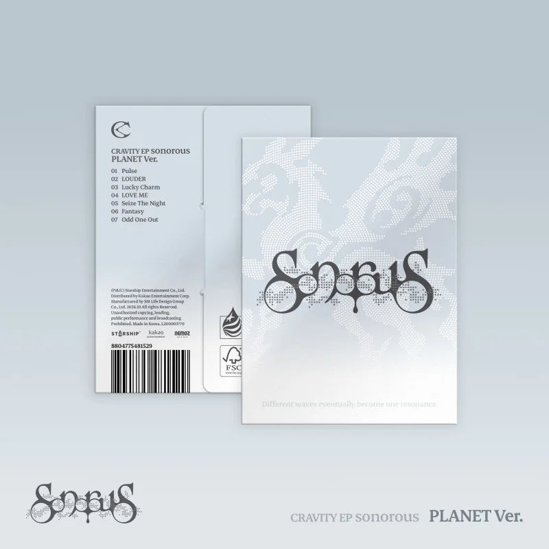 [Pre-Order] CRAVITY EP Album - sonorous (Planet Ver.)