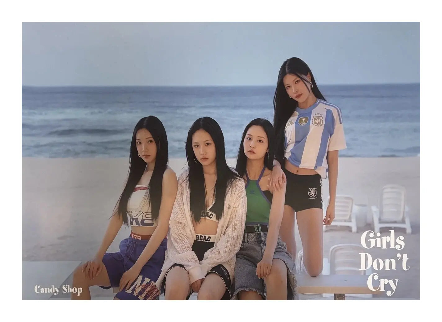 Candy Shop 2nd Mini Album Girls Don&#39;t Cry Official Poster - Photo Concept Summer