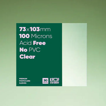 Clear Premium Photocard Sleeves, 73 x 103 mm (Mini Tour)