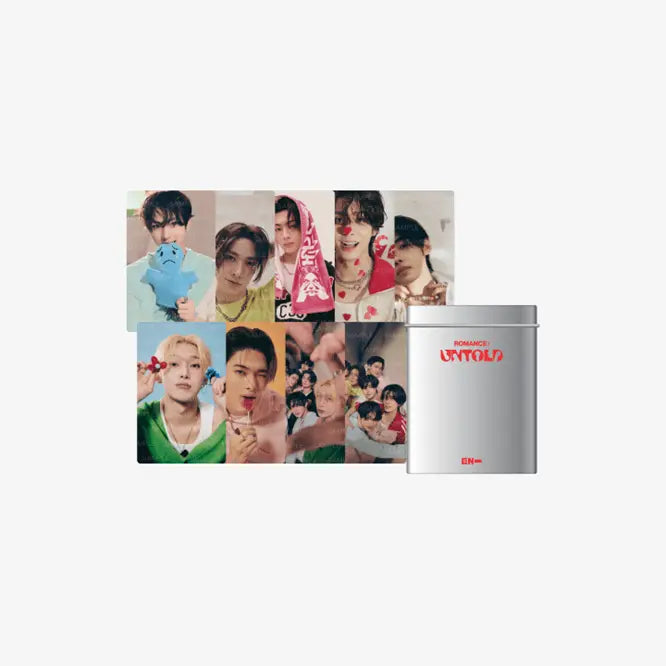 ENHYPEN ROMANCE : UNTOLD Official Merchandise - Photocard &amp; Tin Case Set