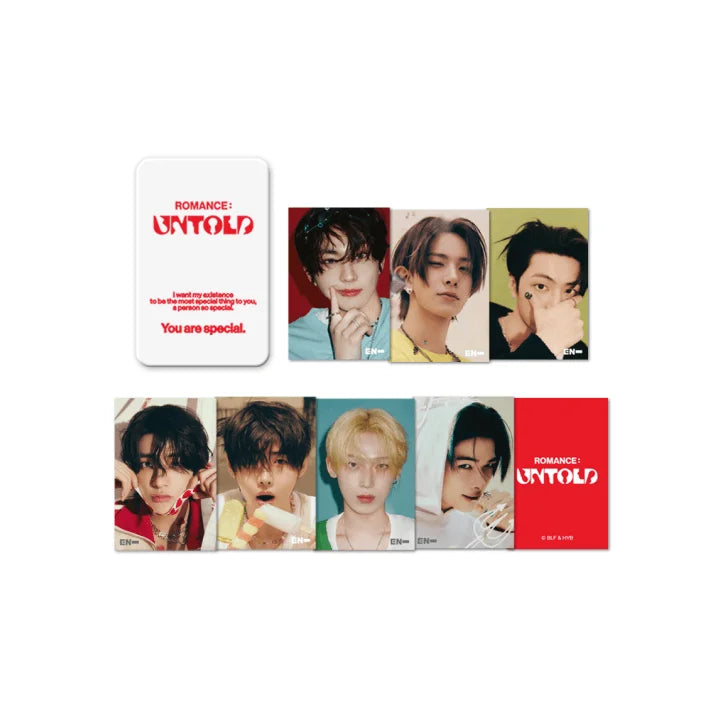 [Pre-Order] ENHYPEN ROMANCE : UNTOLD Official Merchandise - Lenticular Mini Card &amp; Tin Case Set