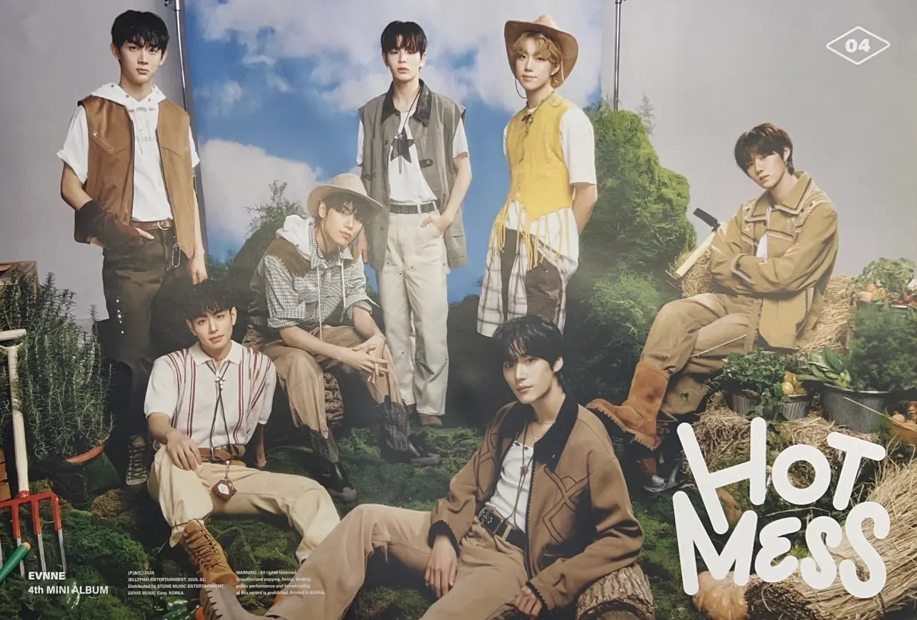 EVNNE 4th Mini Album HOT MESS Official Poster - Photo Concept Sowing