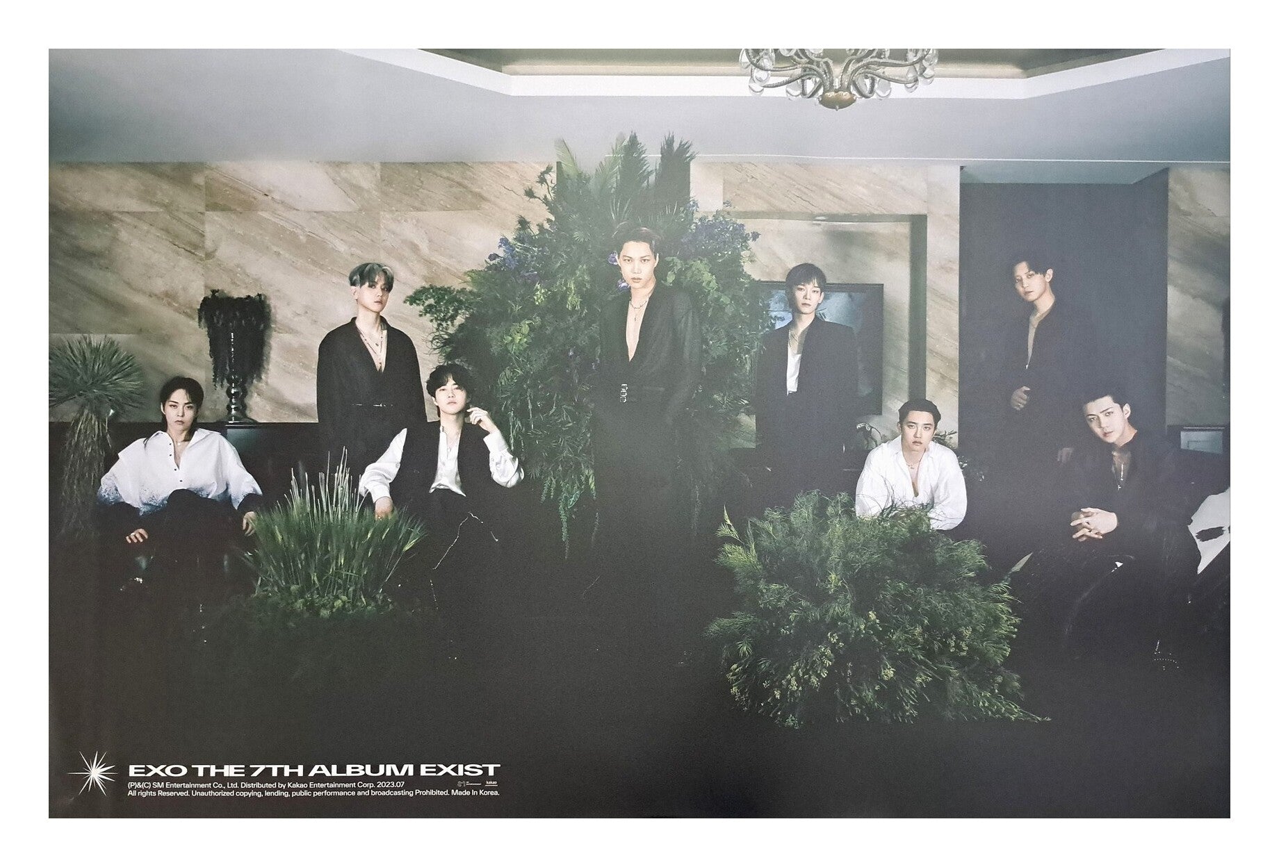 EXO 7th Album EXIST (Photobook Ver.) Official Poster - Photo Concept E ...