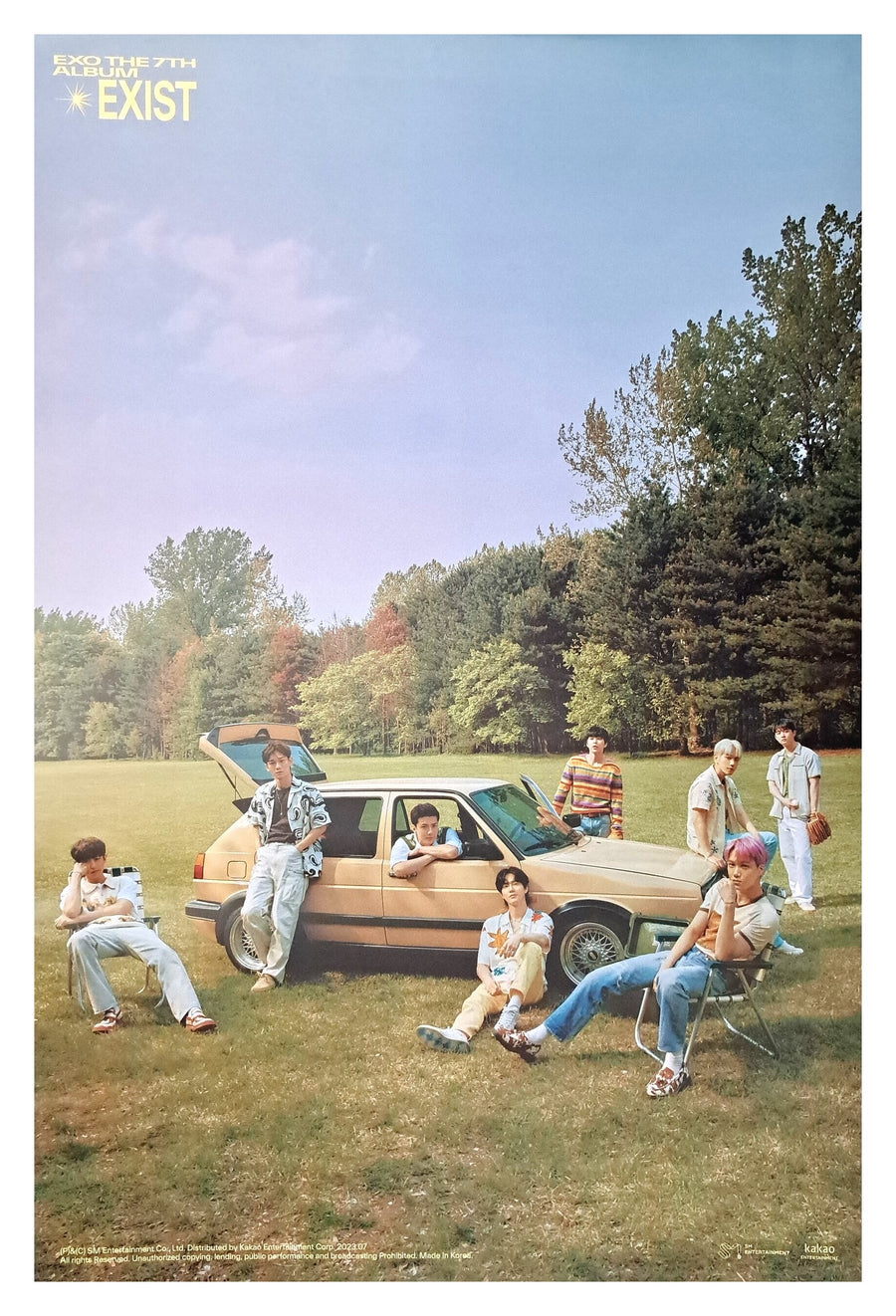 EXO 7th Album EXIST (Photobook Ver.) Official Poster - Photo Concept O
