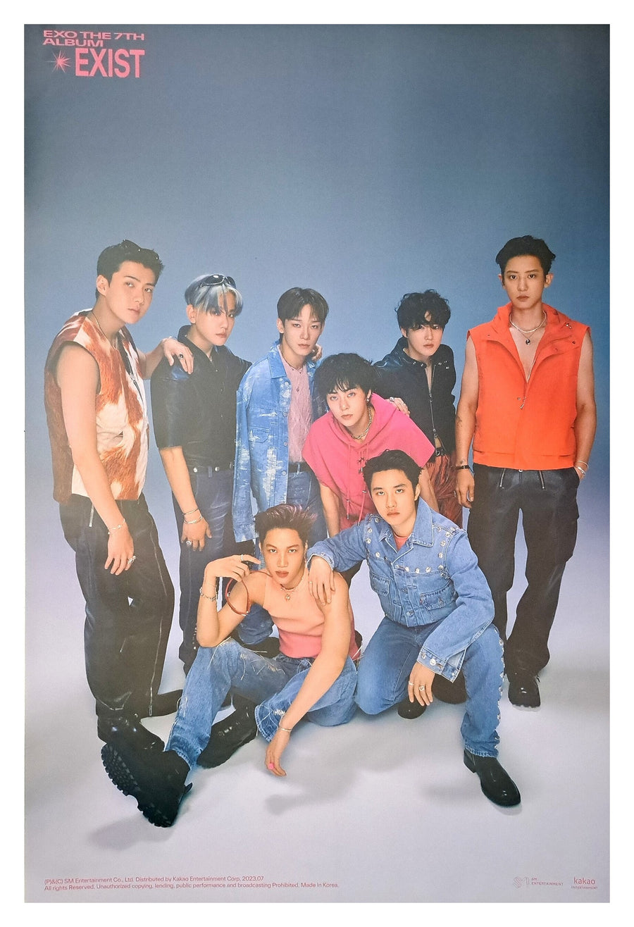 EXO 7th Album EXIST (Photobook Ver.) Official Poster - Photo Concept X