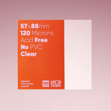 Extra Thick Clear Premium Photocard Sleeves, 57 x 88 mm