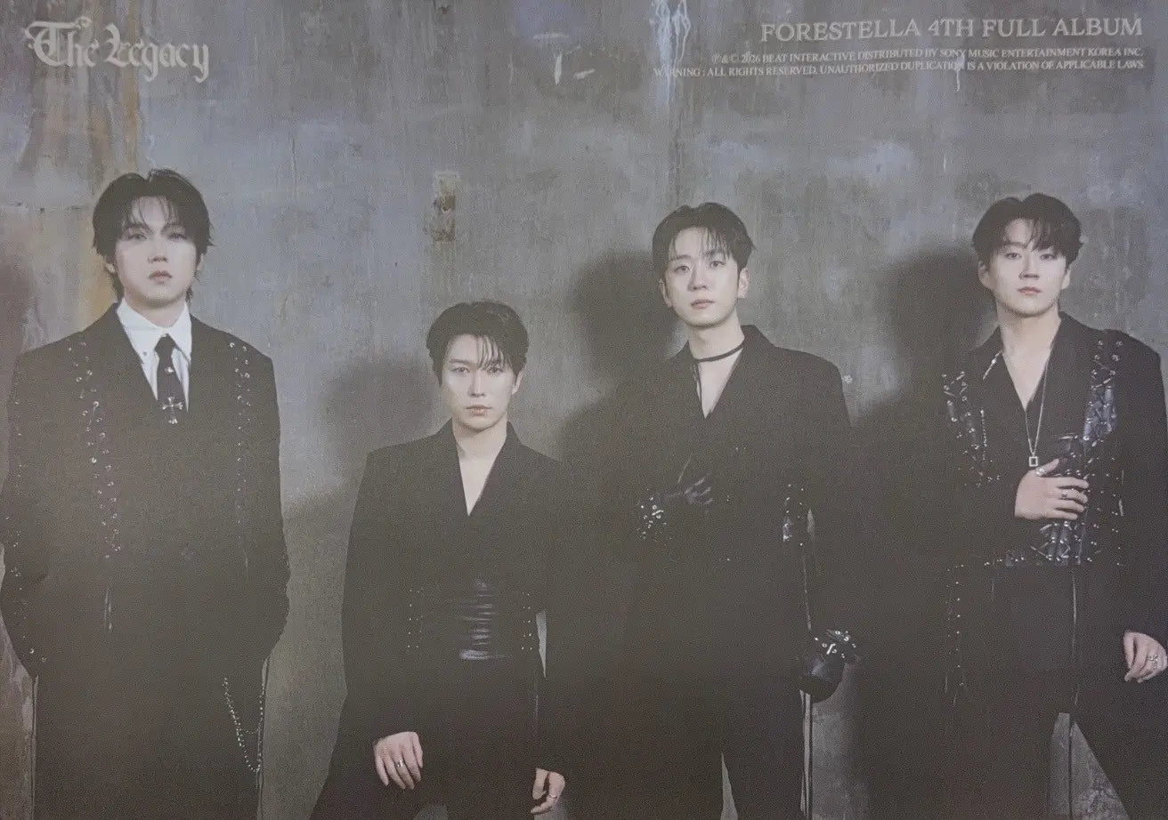 Forestella 4th Album The Legacy Official Poster - Photo Concept Docent Book