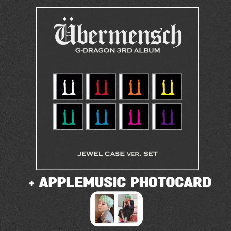 G-DRAGON 3rd Album - Übermensch (Jewel Case Ver.) + APPLEMUSIC Photocard