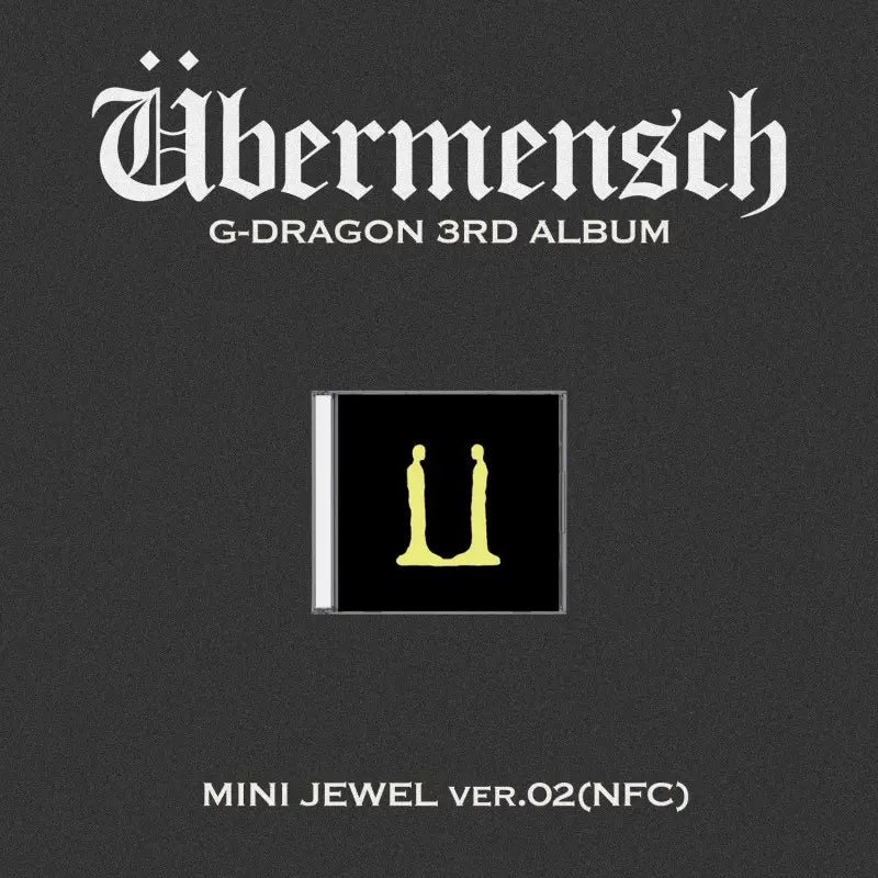 G-DRAGON 3rd Album - Übermensch (Mini Jewel Case Ver.) + APPLEMUSIC Photocard