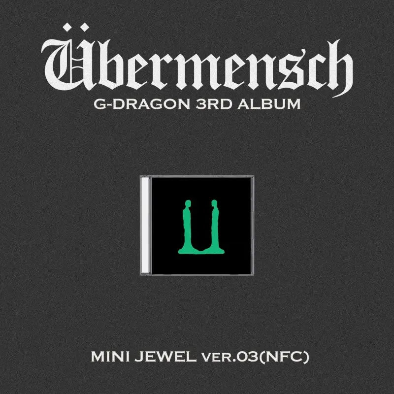 G-DRAGON 3rd Album - Übermensch (Mini Jewel Case Ver.) + APPLEMUSIC Photocard