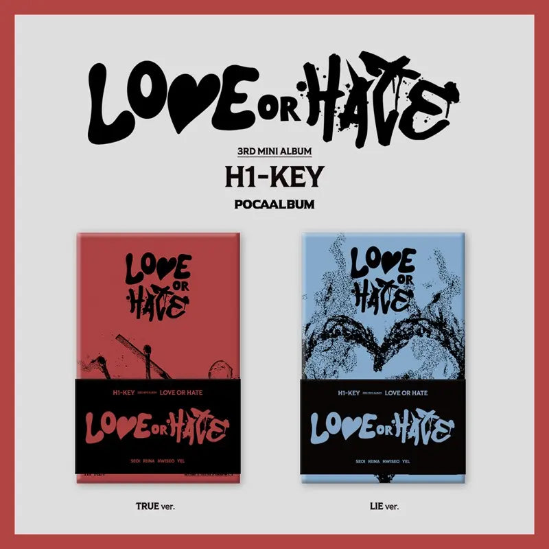 H1-KEY 3rd Mini Album - LOVE or HATE (Poca Album)