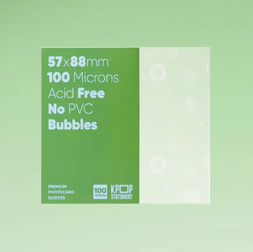 Holographic Bubbles Sleeves, 57 x 88 mm