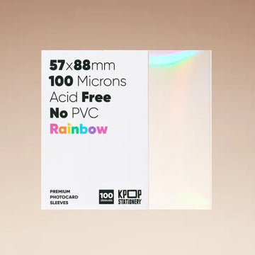 Holographic Rainbow Sleeves, 57 x 88 mm