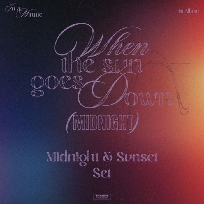 [Pre-Order] IN A MINUTE Album - When the sun goes down : Midnight + APPLEMUSIC Photocard