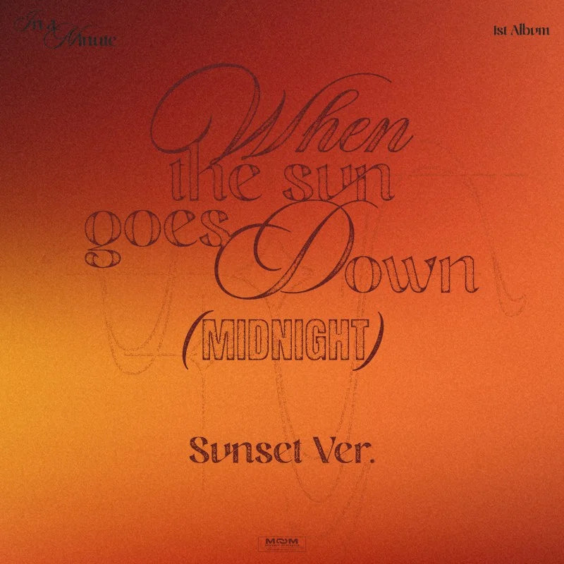 [Pre-Order] IN A MINUTE Album - When the sun goes down : Midnight + APPLEMUSIC Photocard