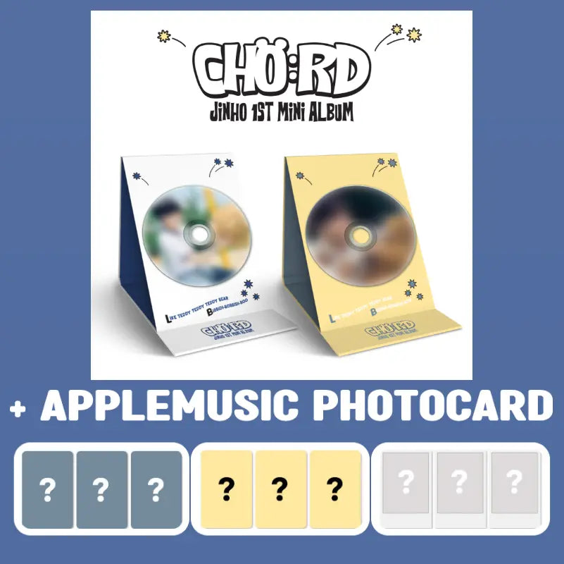 JINHO 1st Mini Album - CHO:RD + APPLEMUSIC Photocard