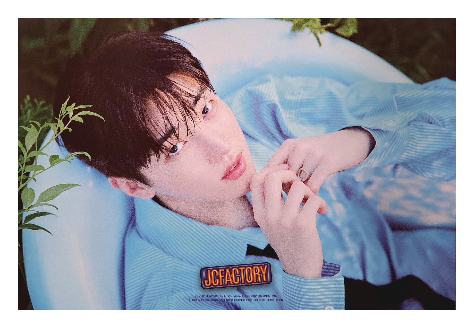 JAECHAN 1st Mini Album JCFACTORY Official Poster - Photo Concept Violet