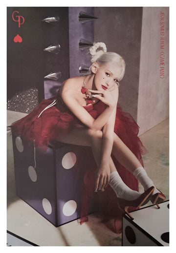 JEON SOMI EP Album GAME PLAN (Photobook Ver.) Official Poster - Photo Concept Red
