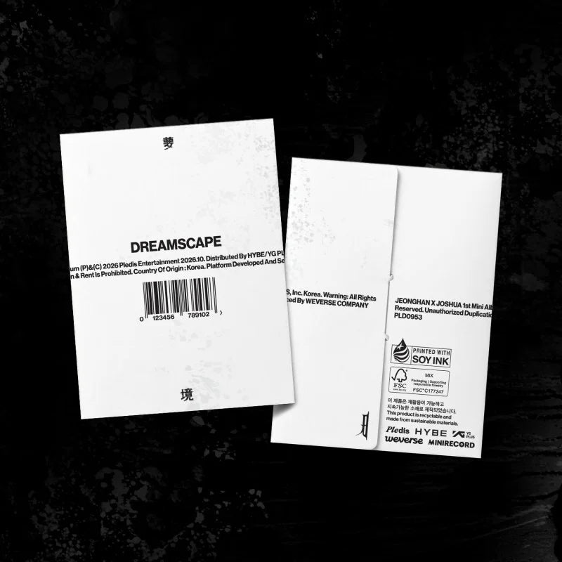 [Pre-Order] Jeonghan x Joshua 1st Mini Album - DREAMSCAPE (Weverse Album Ver.) + APPLEMUSIC Benefit