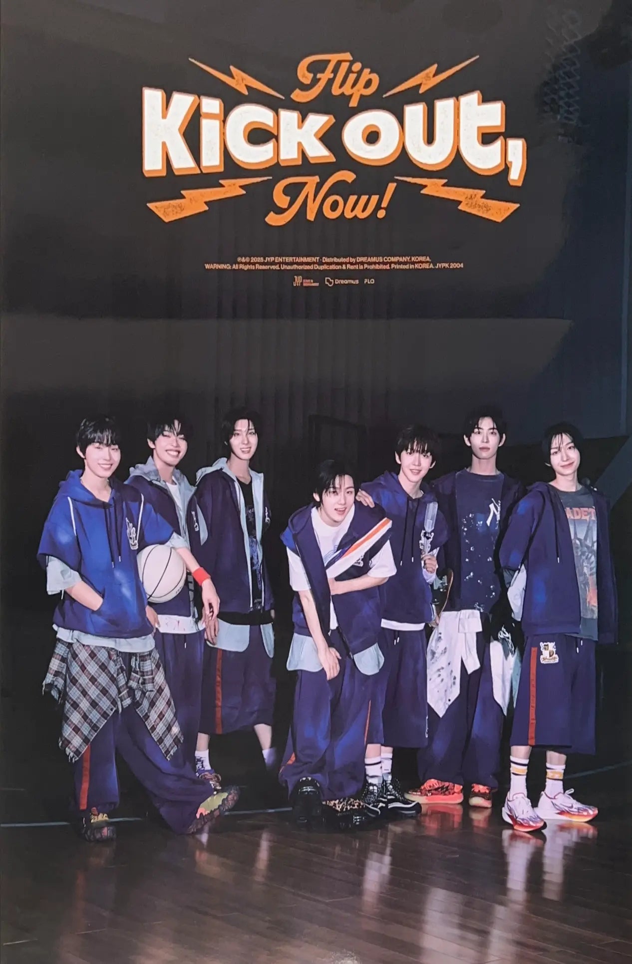 KickFlip 2nd Mini Album KICK OUT, FLIP NOW! Official Poster - Photo Co –  Choice Music LA