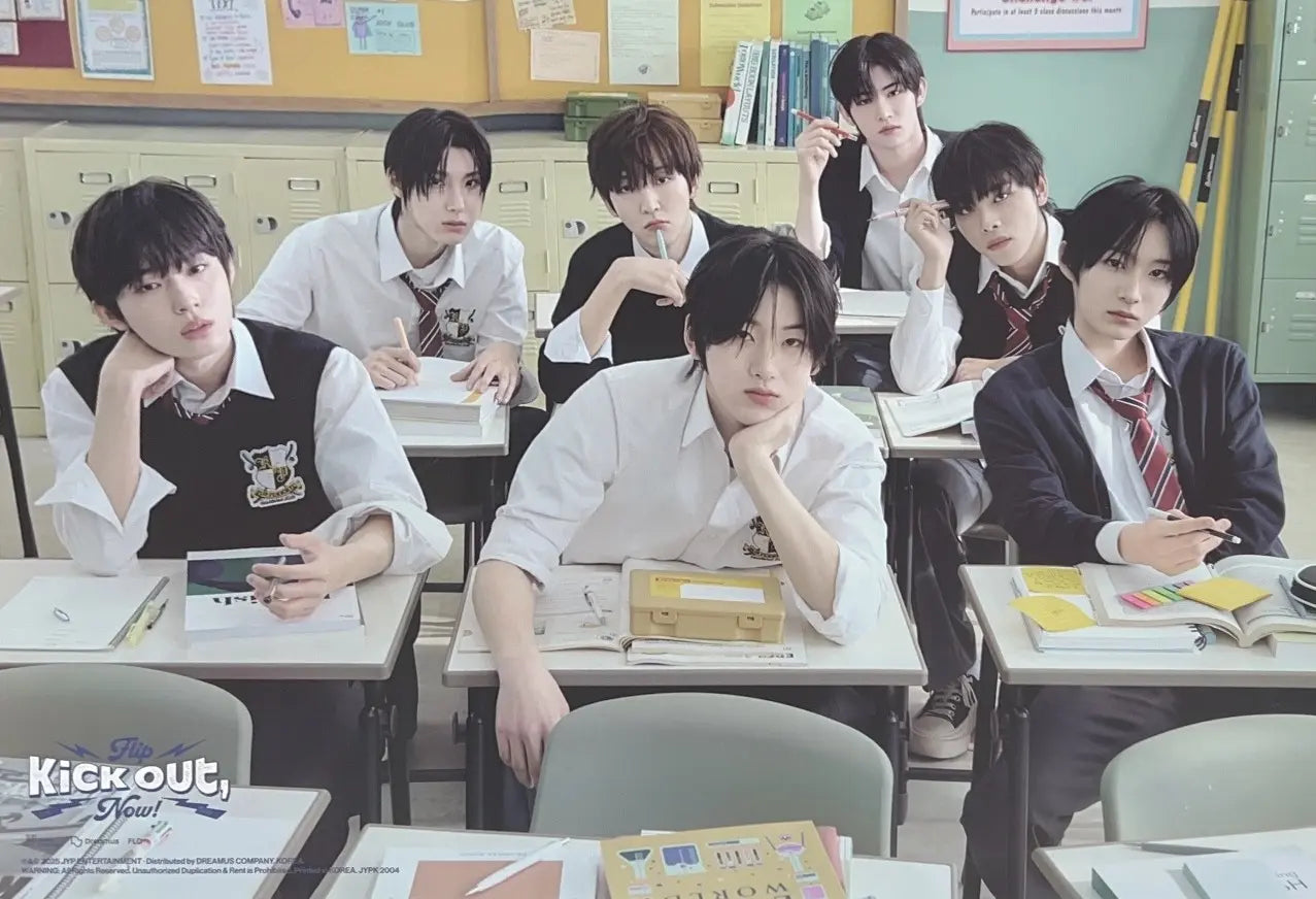 KickFlip 2nd Mini Album KICK OUT, FLIP NOW! Official Poster - Photo Co – Choice Music LA