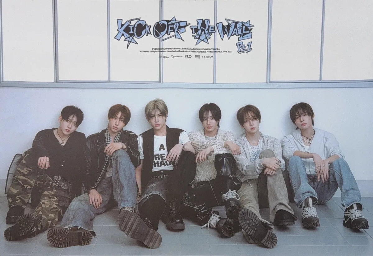 KickFlip 5th Mini Album - KICK OFF THE WALL Pt.1 Official Poster - Photo Concept FANS Album Ver.