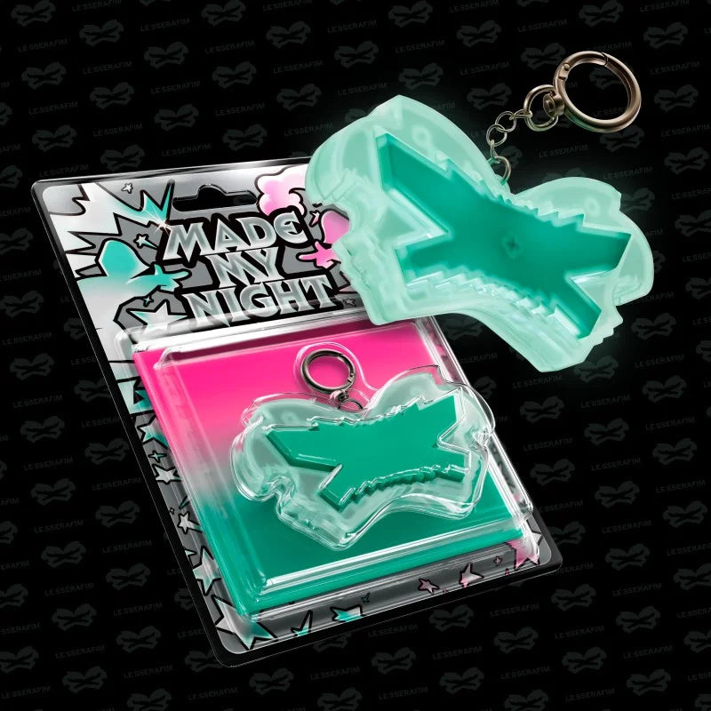 [Pre-Order] LE SSERAFIM 2nd Single Album - Made My Night CHEMICAL NIGHT (Glow Clicker Keychain Ver.)