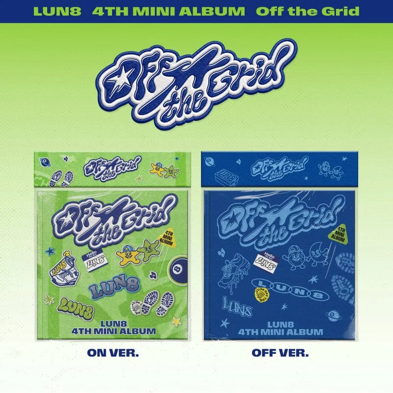 [Pre-Order] LUN8 4th Mini Album - Off the Grid + APPLEMUSIC Photocard