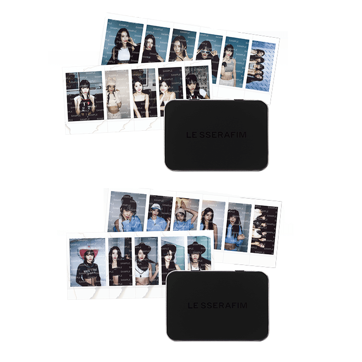 Le Sserafim UNFORGIVEN Official Merchandise - Photocard & Tin Case Set