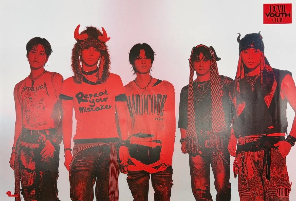 MCND 7th Mini Album DEVIL YOUTH CLUB Photobook Ver. Official Poster - Photo Concept Youth