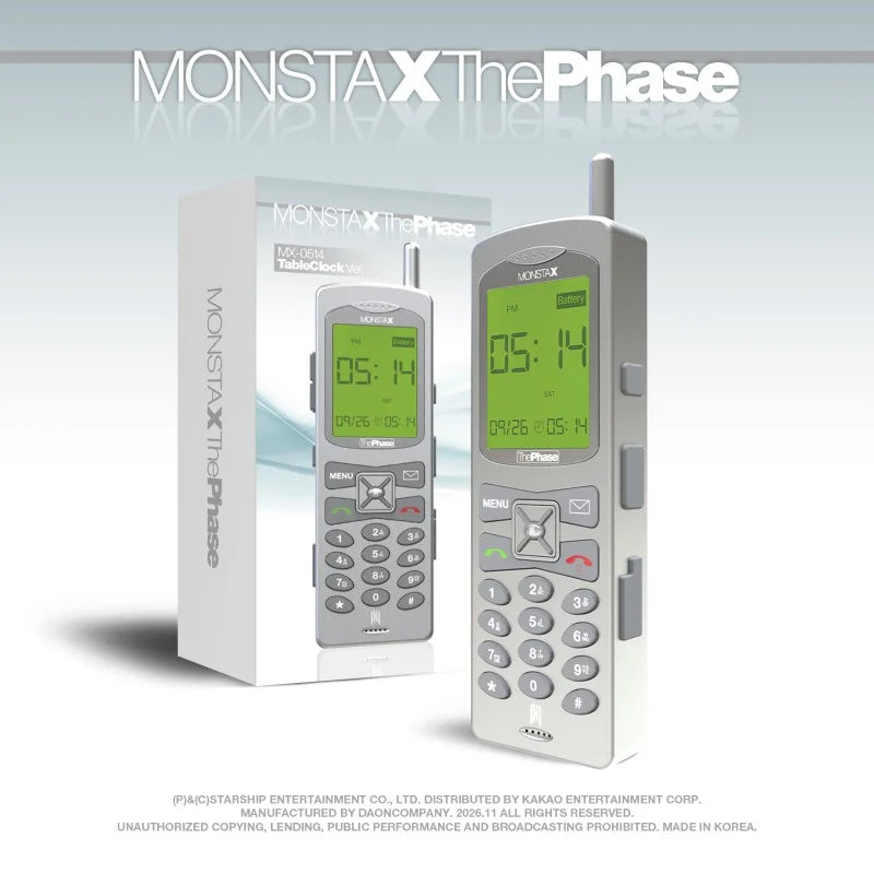 [Pre-Order] MONSTA X EP Album - The Phase (MX-0514 Table Clock Ver.)