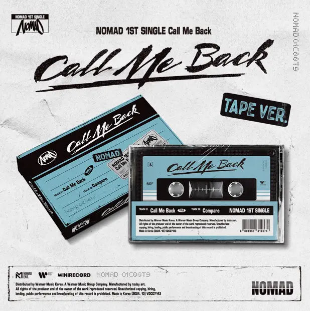 NOMAD 1st Single Album - Call Me Back (Tape Ver.)