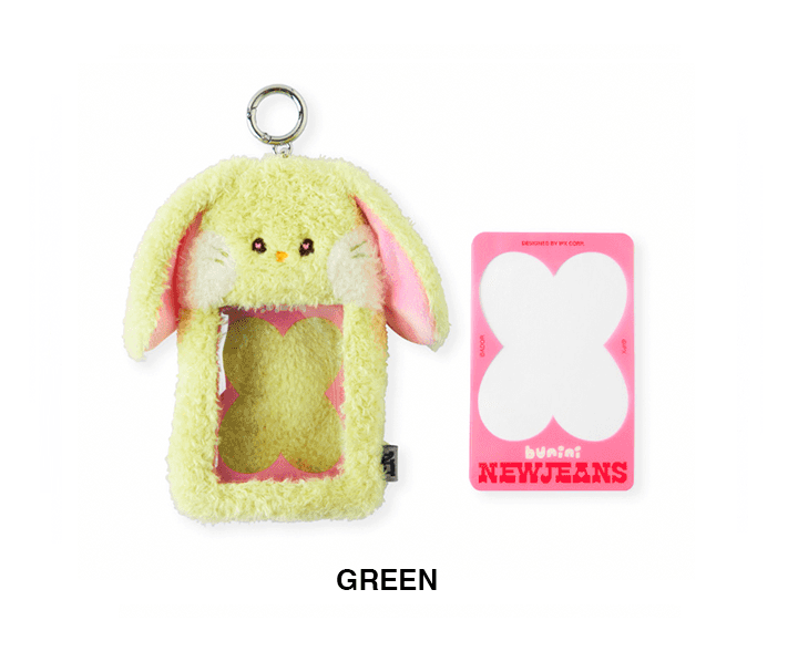 NewJeans bunini Plush Photo Holder Keyring