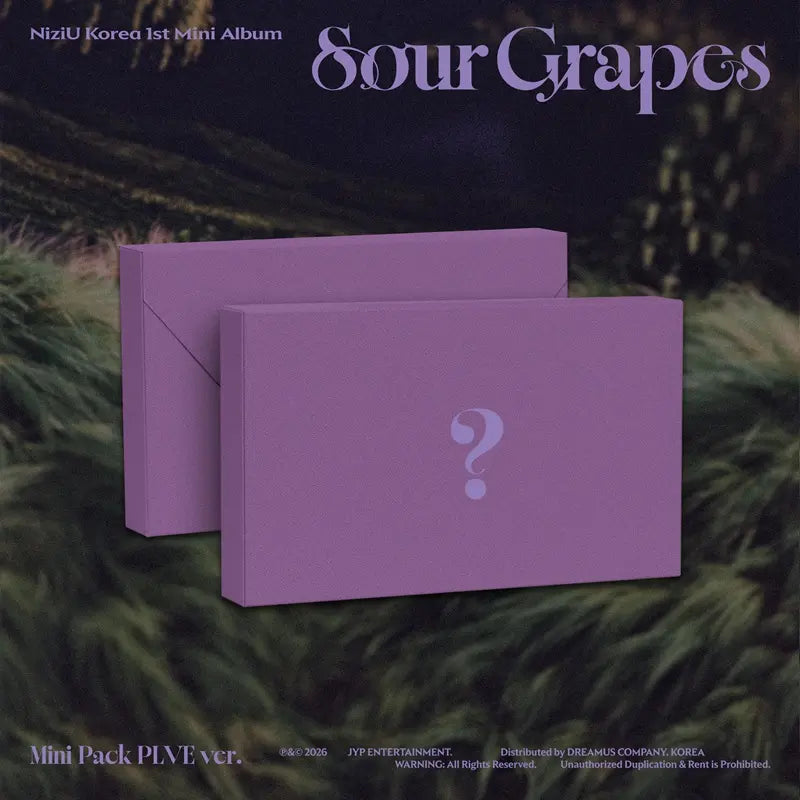 [Pre-Order] NiziU 1st Korean Mini Album - Sour Grapes (Mini Pack PLVE Ver.)
