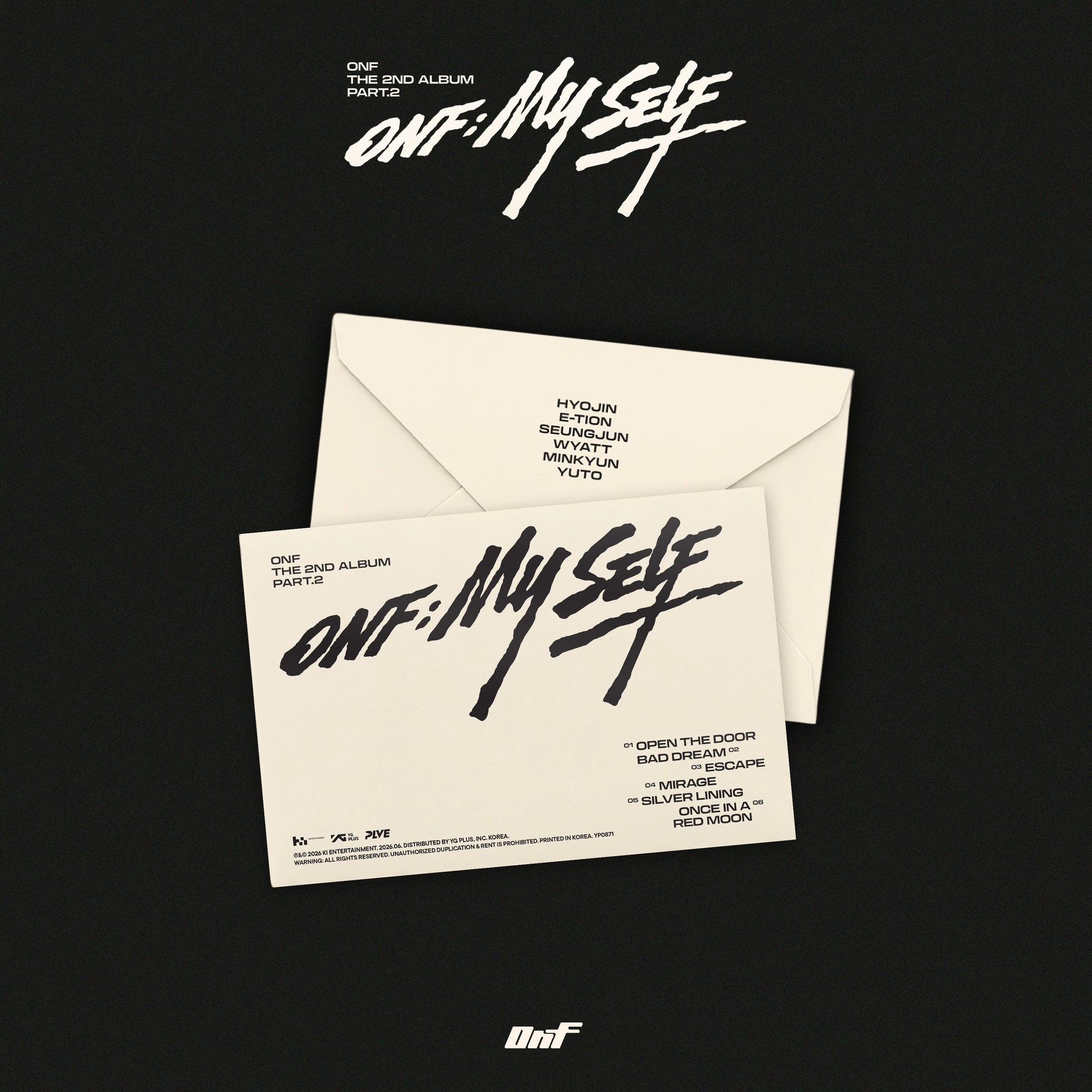 [Pre-Order] ONF 2nd Album - Part.2 ONF:MY SELF (Platform Ver.)
