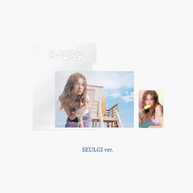 [Pre-Order] Red Velvet Summer Velvet Summer Official Merchandise - Postcard + Hologram Photocard Set