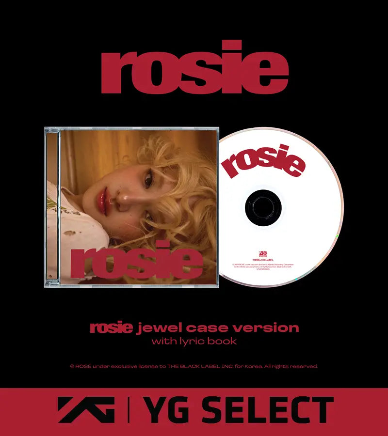 Rosé 1st Studio Album - rosie (Jewel Case Ver.) + YG Select POB