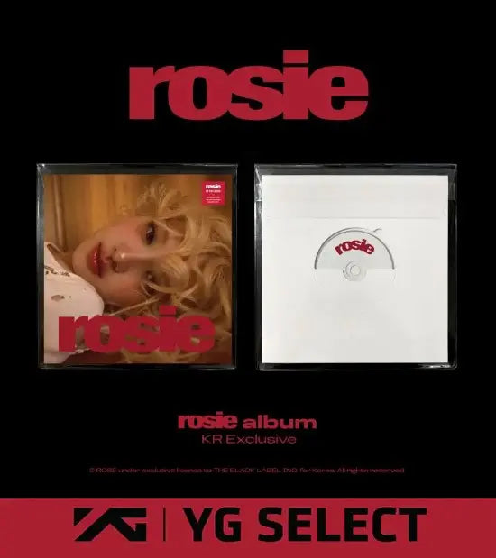 Rosé 1st Studio Album - rosie (KR Exclusive) + YG Select POB