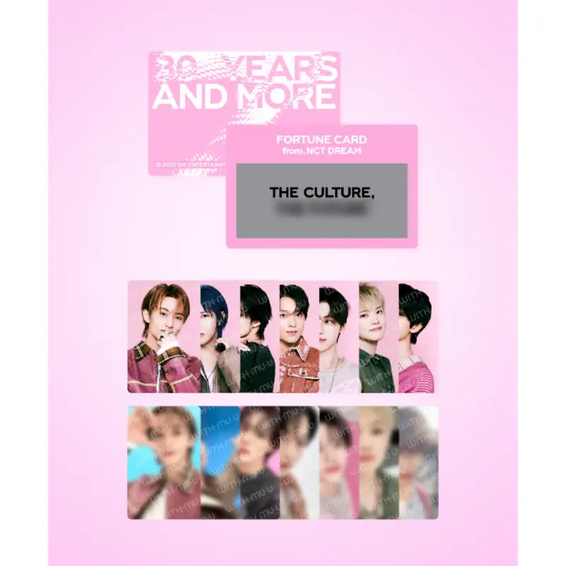 豪華 Merchandise Official 2025 Live SMTOWN - Card Scratch Fortune タレントカード