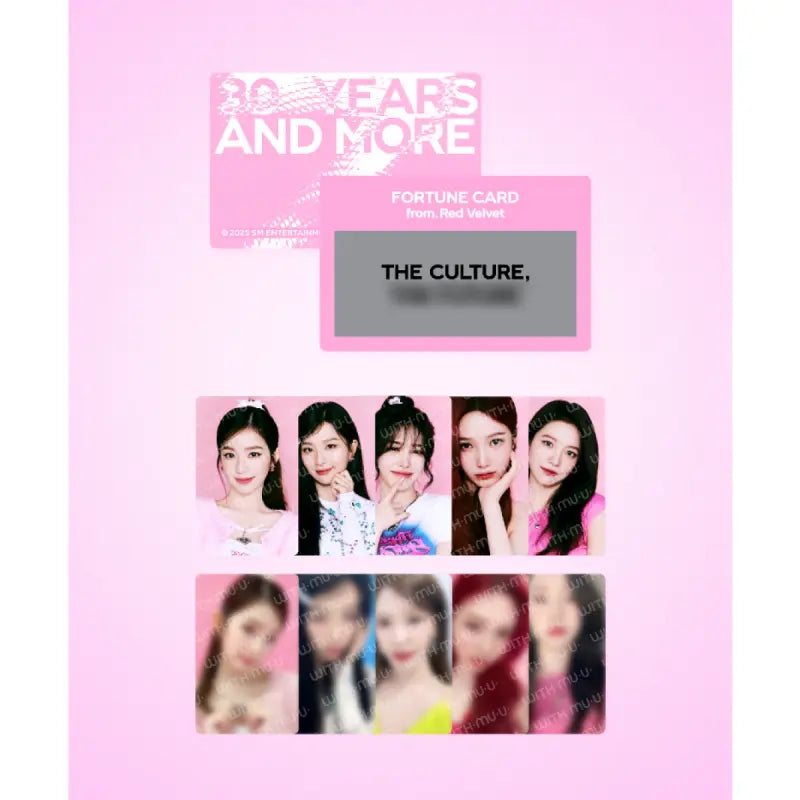 SMTOWN Live 2025 Official Merchandise - Fortune Scratch Card