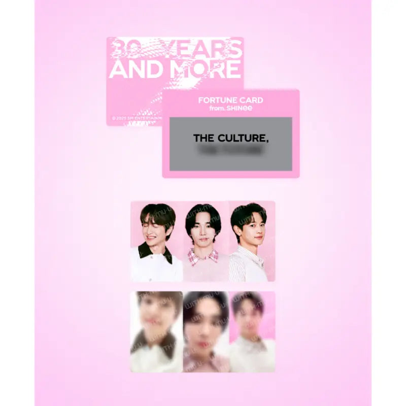 RE ARRIVAL/再入荷 SMTOWN Live Card Scratch Fortune - Merchandise Official 2025 タレントカード