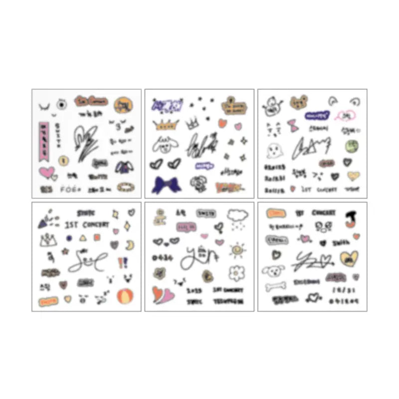 STAYC 1st World Tour TEENFRESH Official Merchandise - Deco Sticker Set ...
