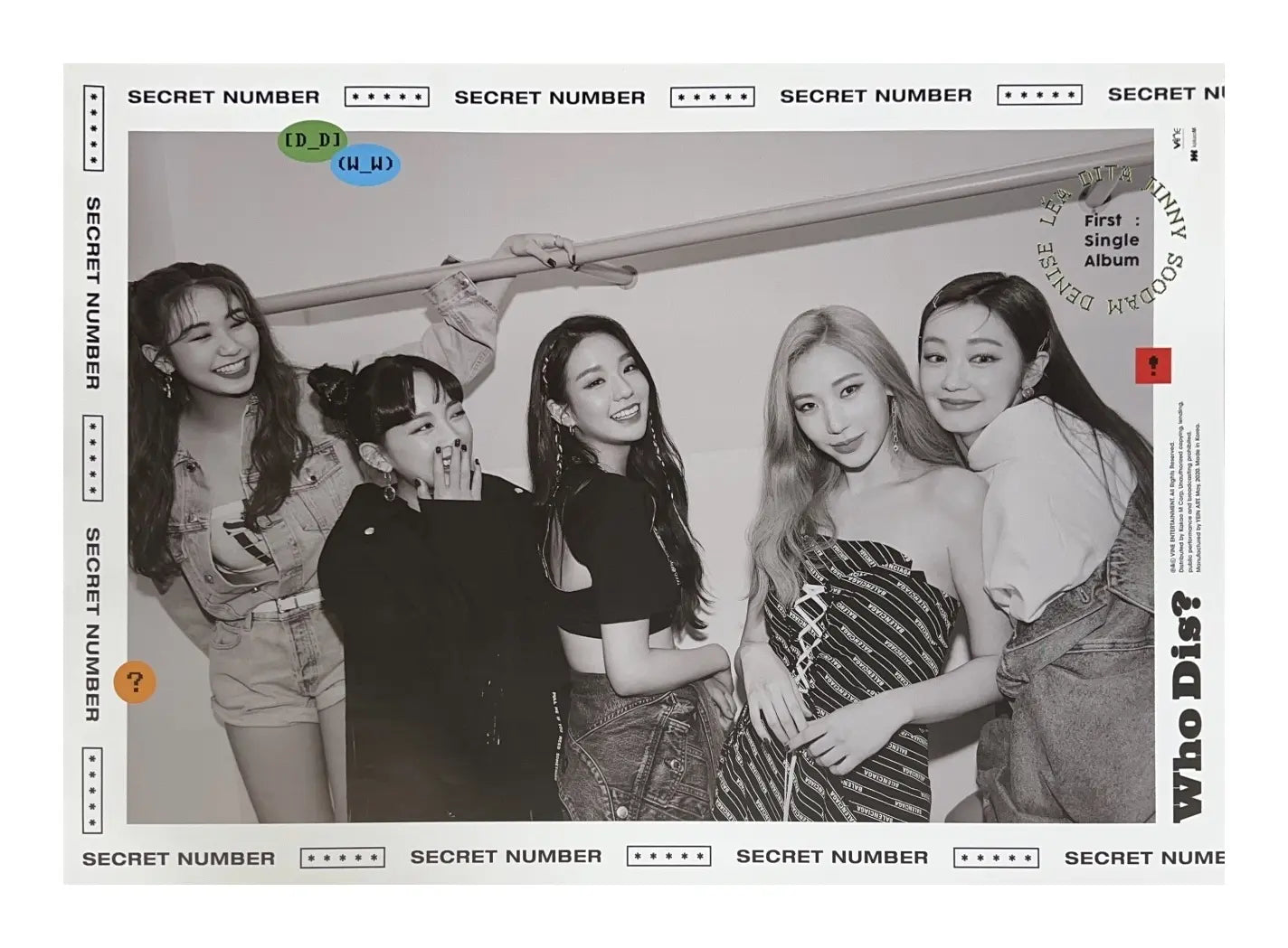 Secret Number 1st Single Album Who Dis? Official Poster - Photo Concept 1