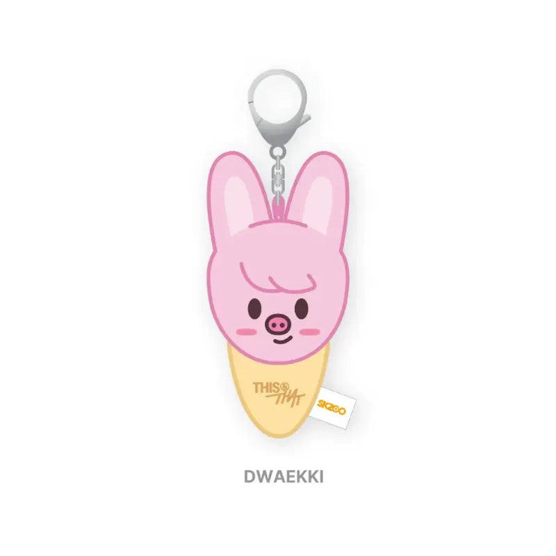 [Pre-Order] Stray Kids THIS &amp; THAT Official Merchandise - Plush Keyring (Ice Cream Ver.)