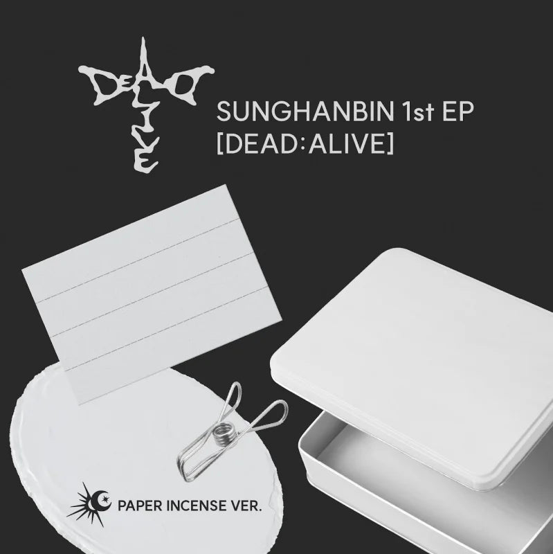 [Pre-Order] Sung Han Bin 1st EP Album - DEAD:ALIVE (Paper Incense Ver.)