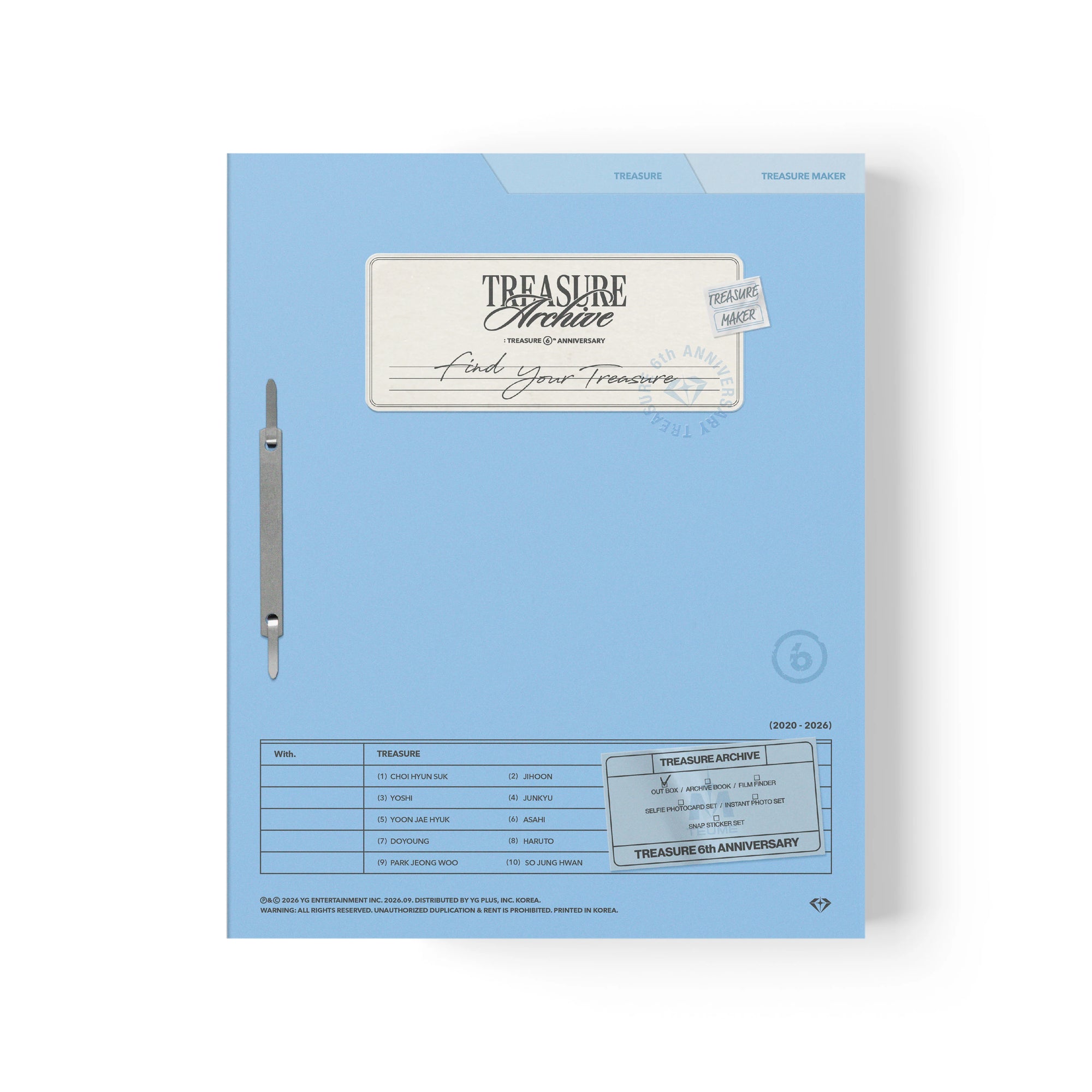 [Pre-Order] TREASURE ARCHIVE : TREASURE 6th ANNIVERSARY + WITHMUU Photocard